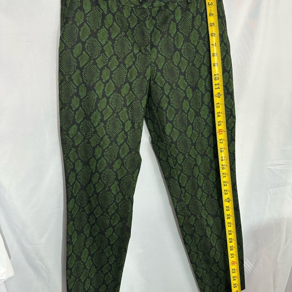 Michael kors Green Snake Print Men Pants size 10 pre owned Exellent condition - Picture 7 of 15